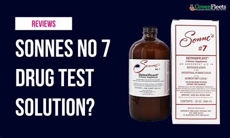 How To Use Sonne 7 To Pass A Drug Test