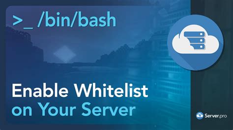 How To Use The Whitelist On Your Server Youtube