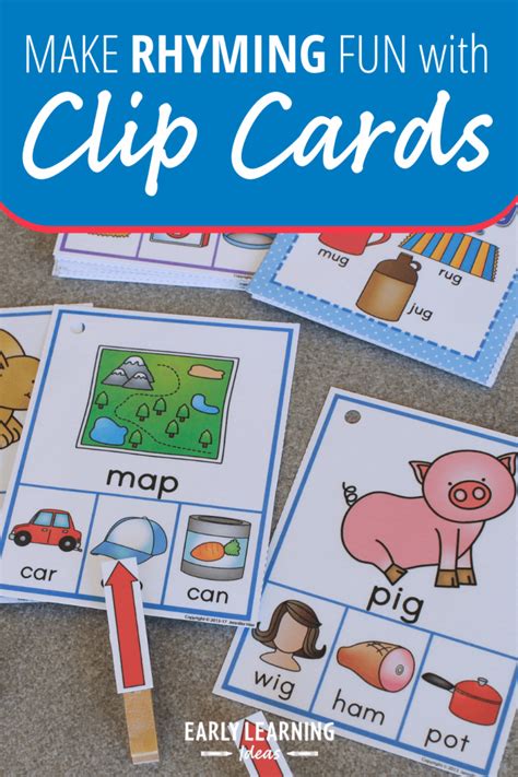 How To Use These Free Rhyming Picture Cards Early Learning Ideas