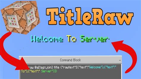 How To Use TitleRaw Command In Minecraft Bedrock …