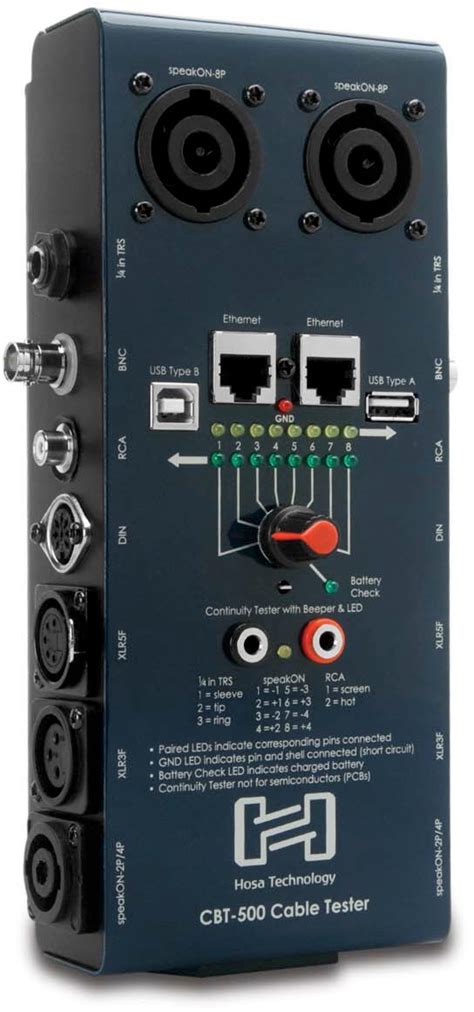How To Use a Cable Tester The Hosa CBT-500. 