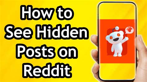 How To View Hidden Posts On Reddit YouTube