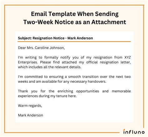 How To Write A 2 Weeks Notice Email Aber Text