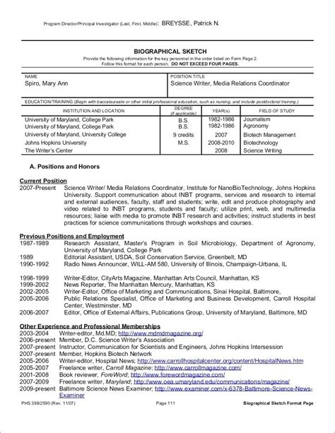 How To Write A Biographical Sketch at Explore