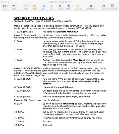 How To Write A Comic Book Script Pdf Kahoonica