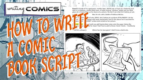 How To Write A Comic Book Script YouTube