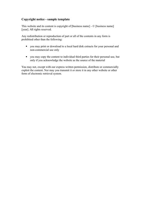 How To Write A Copyright Statement Example