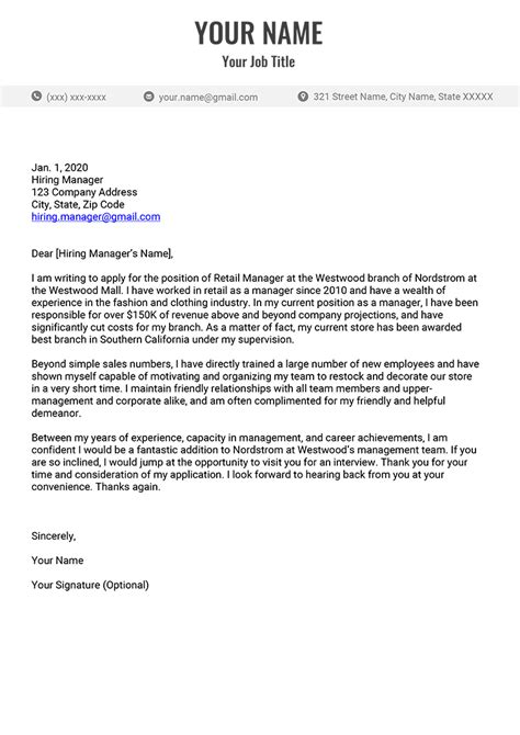 How To Write A Cover Letter For A Job In 2020 12 Examples Simple