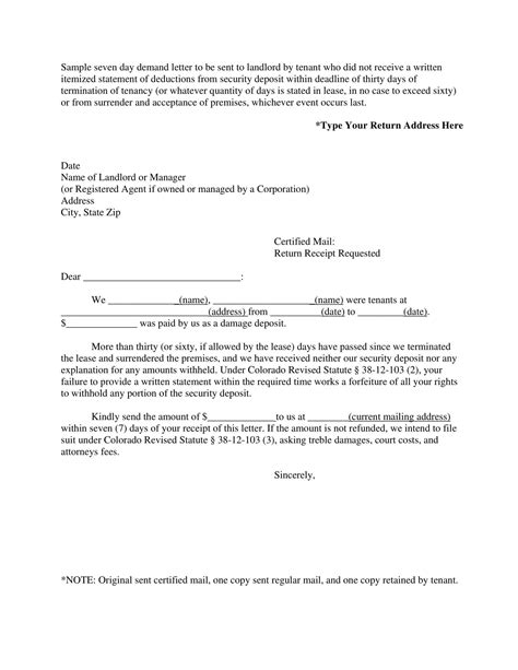 How To Write A Demand Letter For