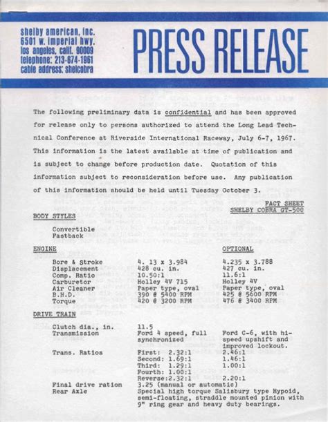 How To Write A Fact Sheet For A Press Release