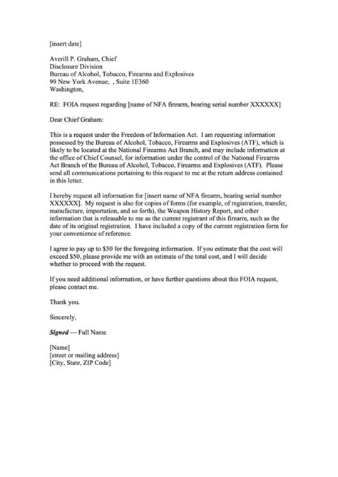 How To Write A Foia Request Letter Alt Writing