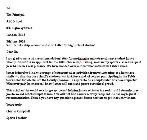 How To Write A Good Recommendation Letter For Scholarship …