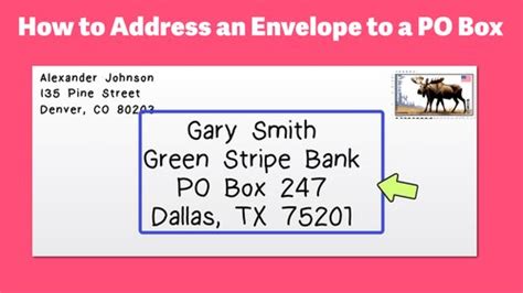 How To Write A Letter To A Po Box