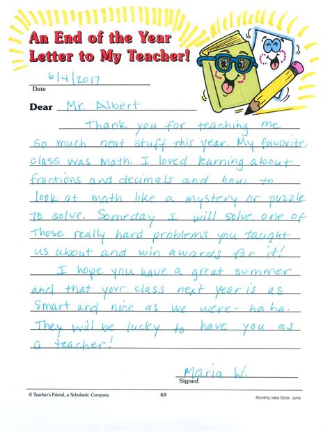 How To Write A Letter To A Teacher