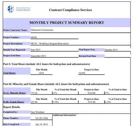 How To Write A Monthly Report Template Sample Design Templates