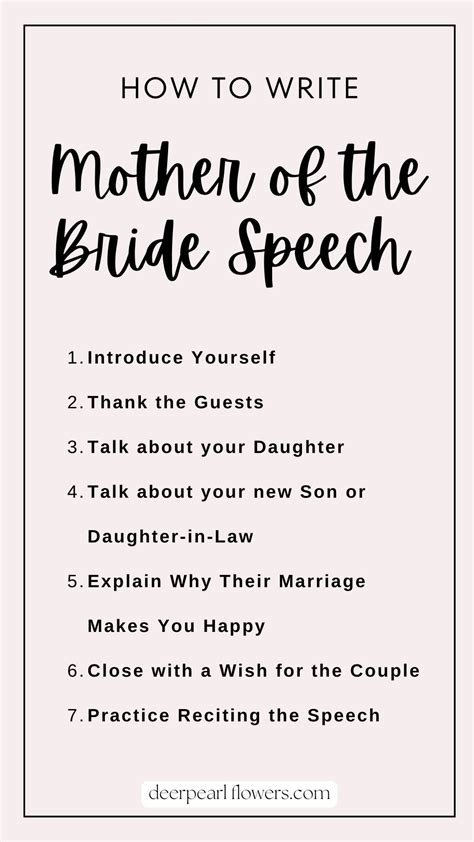 How To Write A Mother Of The Bride Speech Examples Tips And Advice