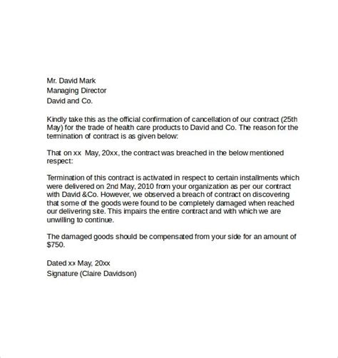 How To Write A Notice Of Cancellation Letter Allcot Text