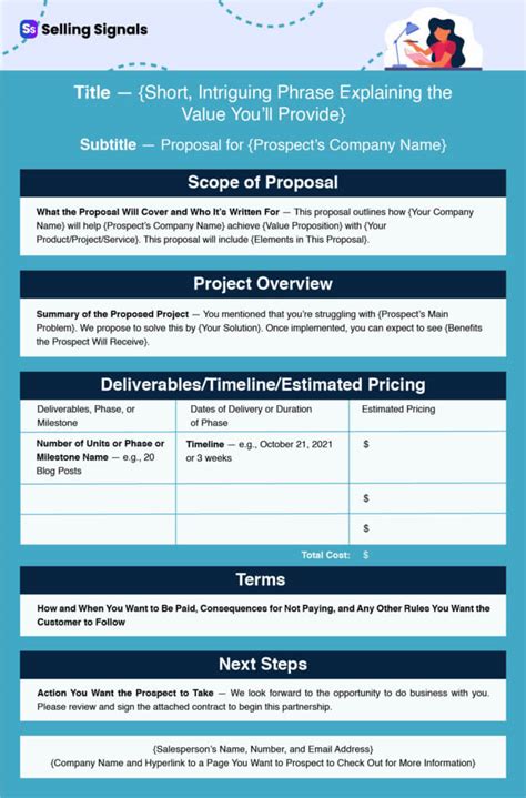 How To Write A One Page Proposal For Sales Template