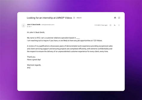 How To Write A Professional Email For An Internship Adair Hand