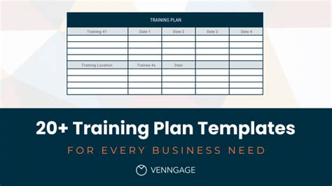 How To Write A Training Plan Template