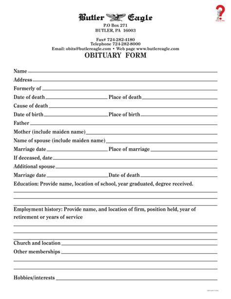 How To Write An Obituary Template In Simple Steps How To Wiki