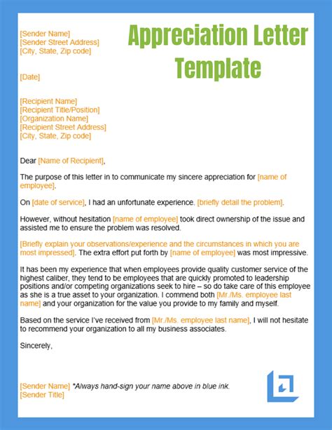 How To Write Appreciation Letter Appreciation Letter Format
