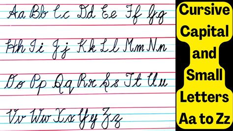 How To Write Cursive Capital Small Letters