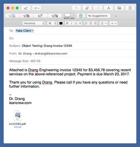 How To Write Email To Send Invoice