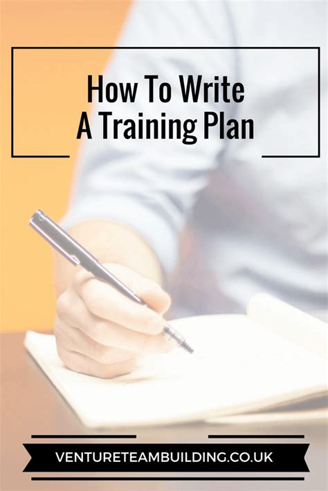 How To Write a Training Plan Training plan, How to plan, How to write