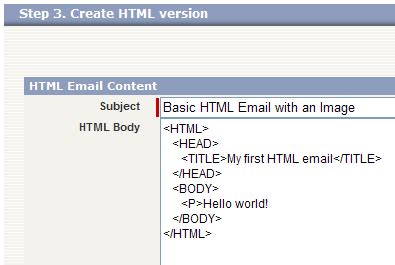 How To configure HTML emails in
