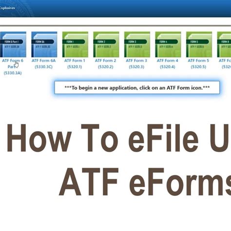 How To eFile Using ATF eForms Instructions and Examples Neckbone Armory