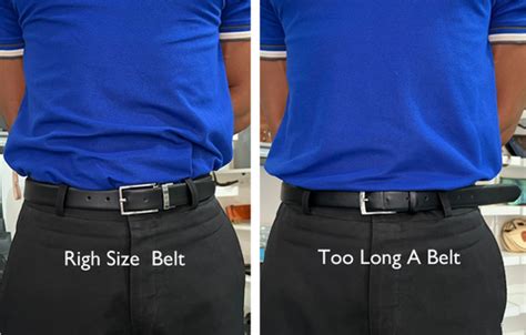 How a belt should fit