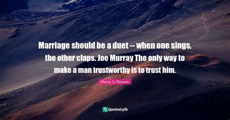 How a marriage should be
