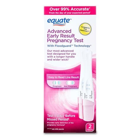 Unboxed: Equate e.p.t. Pregnancy Test (Video) Accuracy greater than 99 percent. Sealed splashguard protects your result. Works like EPT Pregnancy Test. CPG Health has reviewed the Equate One-Step Pregnancy Test and has found it to score highly among customers who want an easy-to-read test without paying the high price of the nationally marketed ...