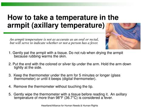How accurate is taking temp under arm