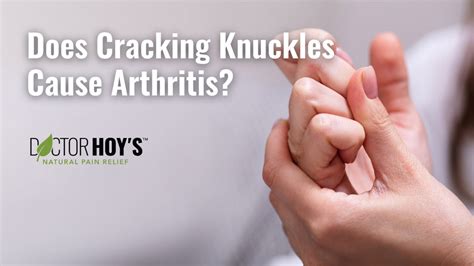 How bad is cracking your knuckles