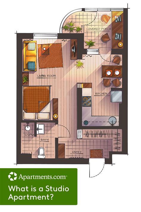 How big is a typical studio apartment