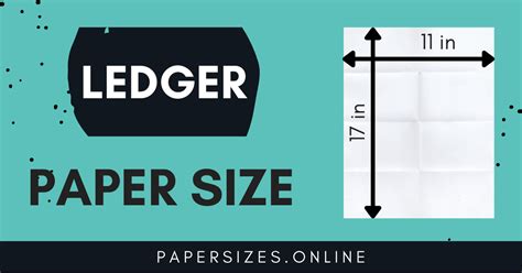 How big is ledger size paper