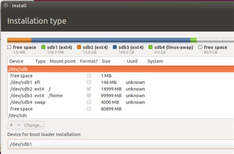How big should ubuntu partition be