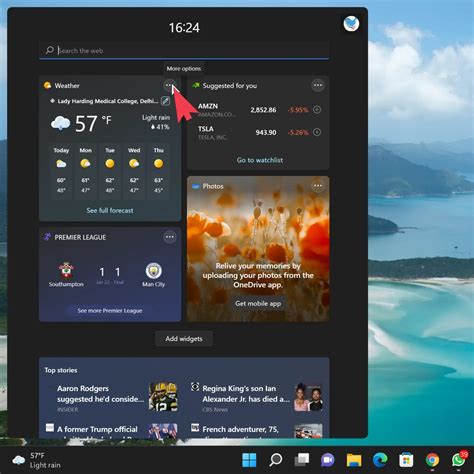 How can I change the Windows 11 taskbar weather to Celsius …