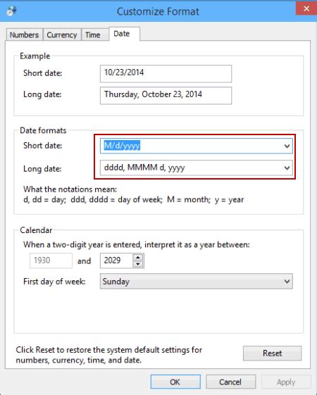 How can I change the date format in Quicken for Windows?