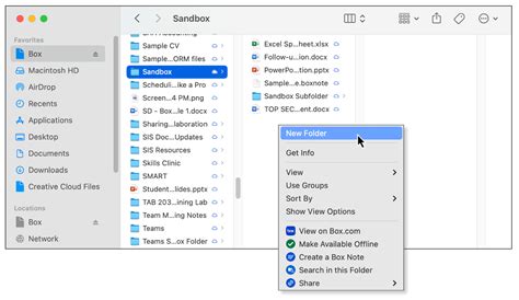 How can I create a folder in the current directory in list view?