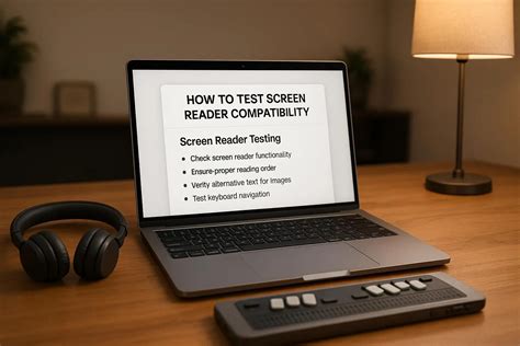 How can I test a screen reader
