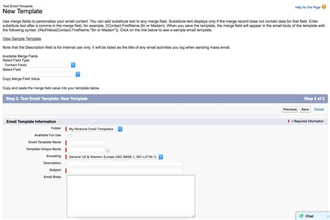 How can i make an email tamplate salesforce Einstein Hub SalesForce Guide
