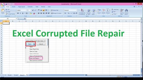 How can i recover excel corrupt file. 
