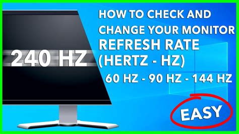 How can i tell how many hz your monitor is.  Quickly check your monitor's refr...