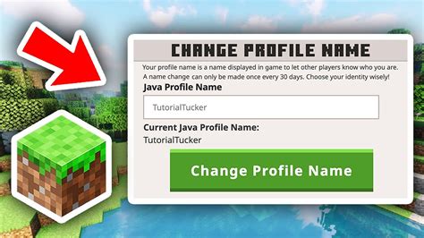 How change minecraft name