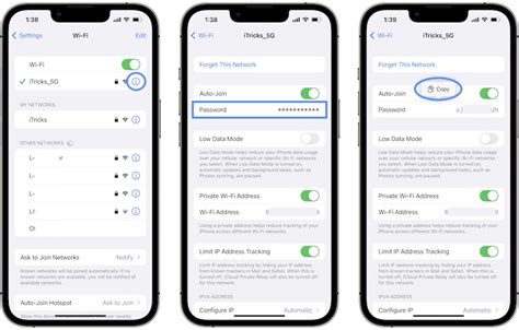 How check wifi password in iphone