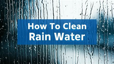 How clean is rain water
