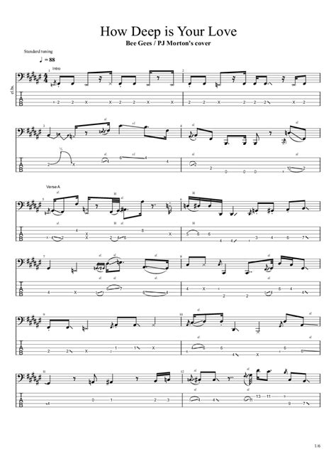 How deep is your love basic chords